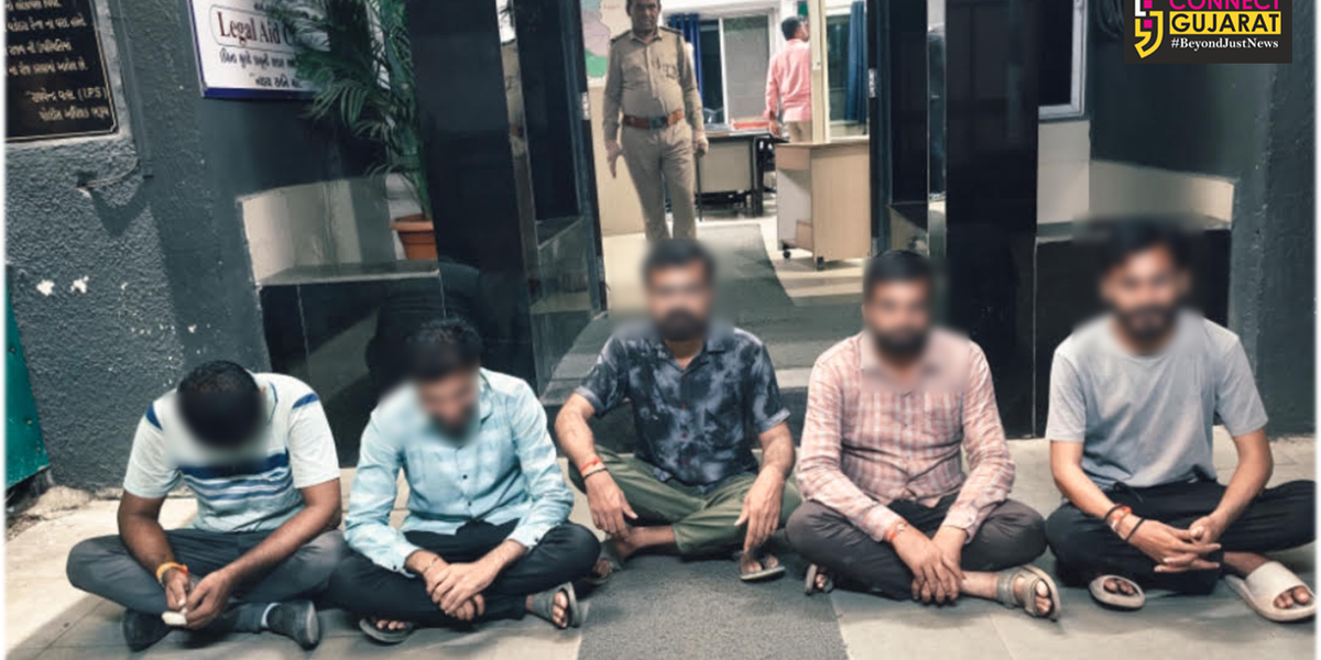 અંકલેશ્વર: GIDCમાં ચાલતા જુગારધામ પર ક્રાઇમ બ્રાન્ચના દરોડા, રૂ.2.10 લાખના મુદ્દામાલ સાથે 5 જુગારીની ધરપકડ