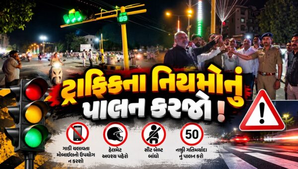 અંકલેશ્વર: GIDCમાં પ્રથમ ટ્રાફિક સિગ્નલનું લોકાર્પણ, સરદાર પાર્ક ખાતે સિગ્નલ કાર્યરત