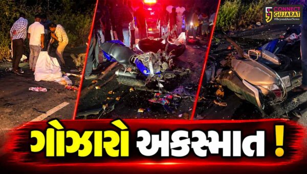 ભરૂચ: નબીપુર-ઝનોર માર્ગ પર ગમખ્વાર અકસ્માત, પતિ-પત્ની સહિત ત્રણનાં મોતથી અરેરાટી