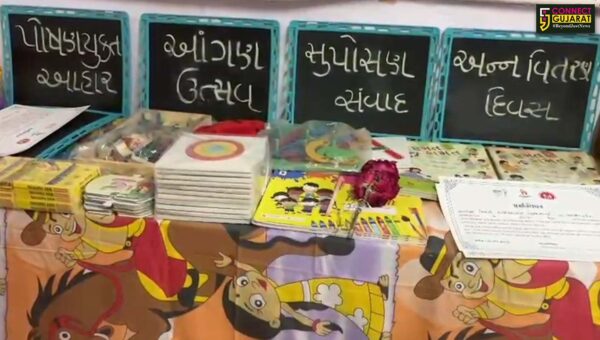 ભરૂચ: વેજલપુર વિસ્તારમાં આવેલ આંગણવાડી કેન્દ્ર ખાતે આંગણ ઉત્સવ યોજાયો ,વિદ્યાર્થીઓને સાધન સહાયનું વિતરણ 