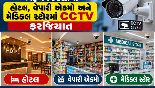 ભરૂચ જિલ્લામાં હોટલ, વેપારી એકમો અને મેડિકલ સ્ટોરમાં CCTV ફરજિયાત, તંત્ર દ્વારા જાહેરનામું બહાર પડાયું