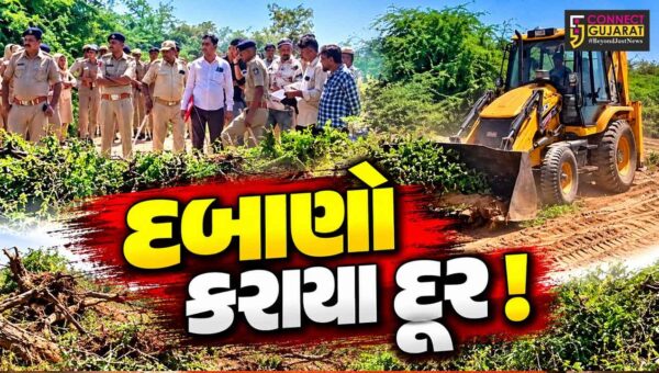 ભરૂચ: જંબુસરના દહેગામમાં  ડિમોલીશન, ગૌચર જમીન પરથી દબાણો દૂર કરવાની કાર્યવાહી