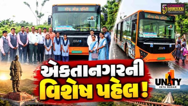 નર્મદા : સરદાર સાહેબની 151મી જન્મજયંતિ નિમિત્તે એકતાનગરની વિશેષ પહેલ,620 વિદ્યાર્થીઓને નિઃશુલ્ક સ્કૂલ ઈ-બસ સેવાનો લાભ