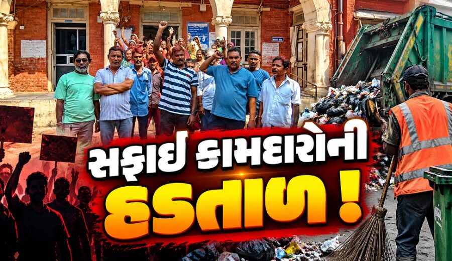 ભરૂચ: જંબુસરમાં સફાઈ કામદારો હડતાળ પર ઉતર્યા, તહેવારો ટાણે નગરમાં ગંદકી વધવાની ભીતિ