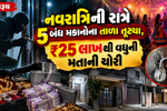 ભરૂચ: નવરાત્રિની રાત્રે 5 બંધ મકાનોના તાળા તૂટ્યા, ₹25 લાખથી વધુની મતાની ચોરી