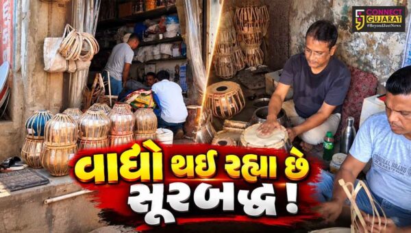 અંકલેશ્વર: નવરાત્રી પહેલા વાદ્યોના રીપેરીંગ-ટ્યુનિંગનું કામ પૂરજોશમાં
