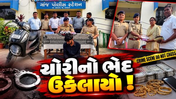ભરૂચ: નેત્રંગમાં ઘરફોડ ચોરીનો ગણતરીના કલાકોમાં ભેદ ઉકેલાયો, રૂ. 1.97 લાખનો મુદ્દામાલ સાથે આરોપીની ધરપકડ