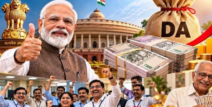 દિવાળી પહેલાં કેન્દ્રીય કર્મચારીઓને ભેટ: DA અને DRમાં વધારો, સરકારે ₹10,016 કરોડ મંજૂર કર્યા